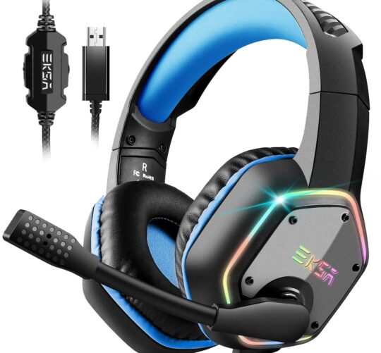 Produktbild EKSA E1000* USB Gaming Headset. Für PC & Konsolen. Over Ear Headphones mit USB Kabel